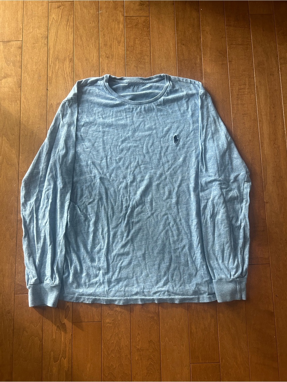 Polo by Ralph Lauren Long Sleeve Crewneck Shirt - Light Blue